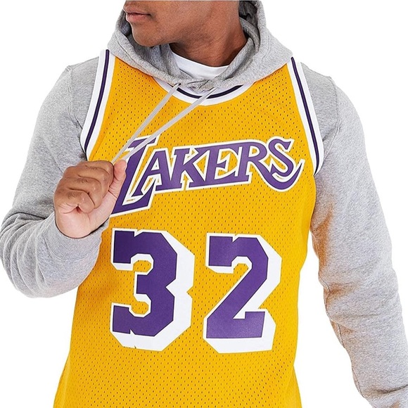 Magic Johnson Los Angeles Lakers Mitchell & Ness HWC Authentic Swingman Jersey - Picture 3 of 10
